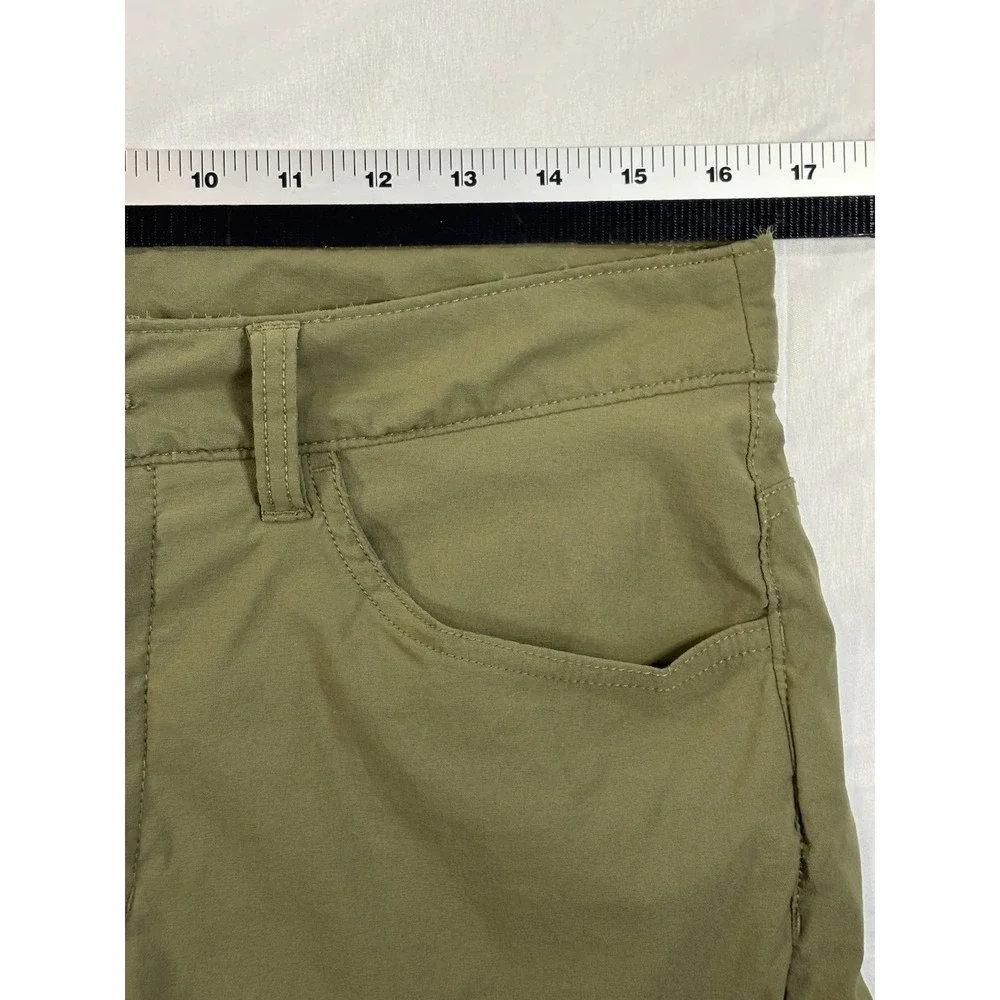 The North Face Men's 32X25 Green‎ Cropped Outdoors Hiking Trail Athleisure Pants
